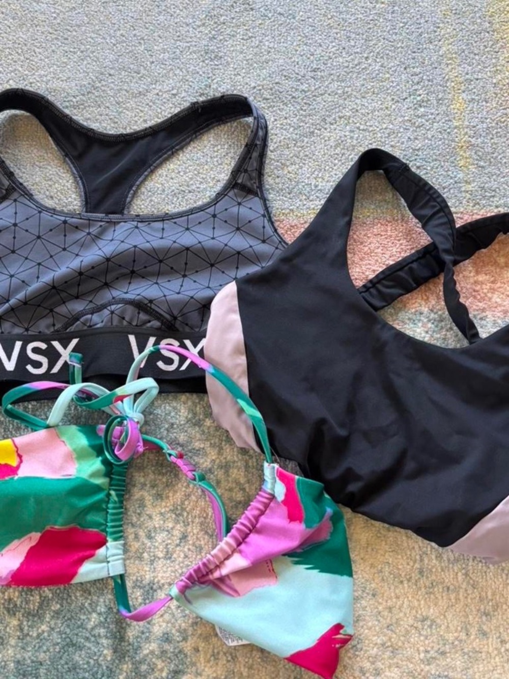 Workout sports bra tops, small